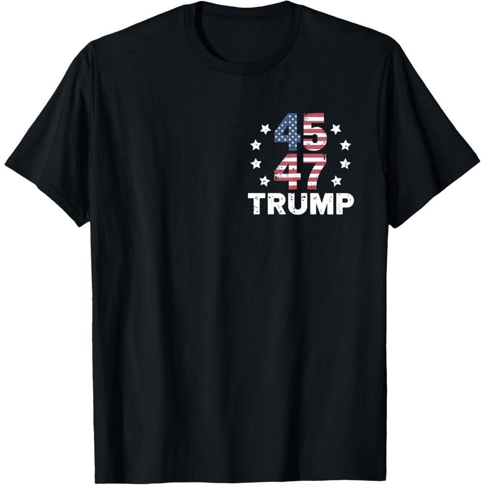 President Donald Trump Inauguration Day 2025 US Flag Vinatge T Shirt L чёрный