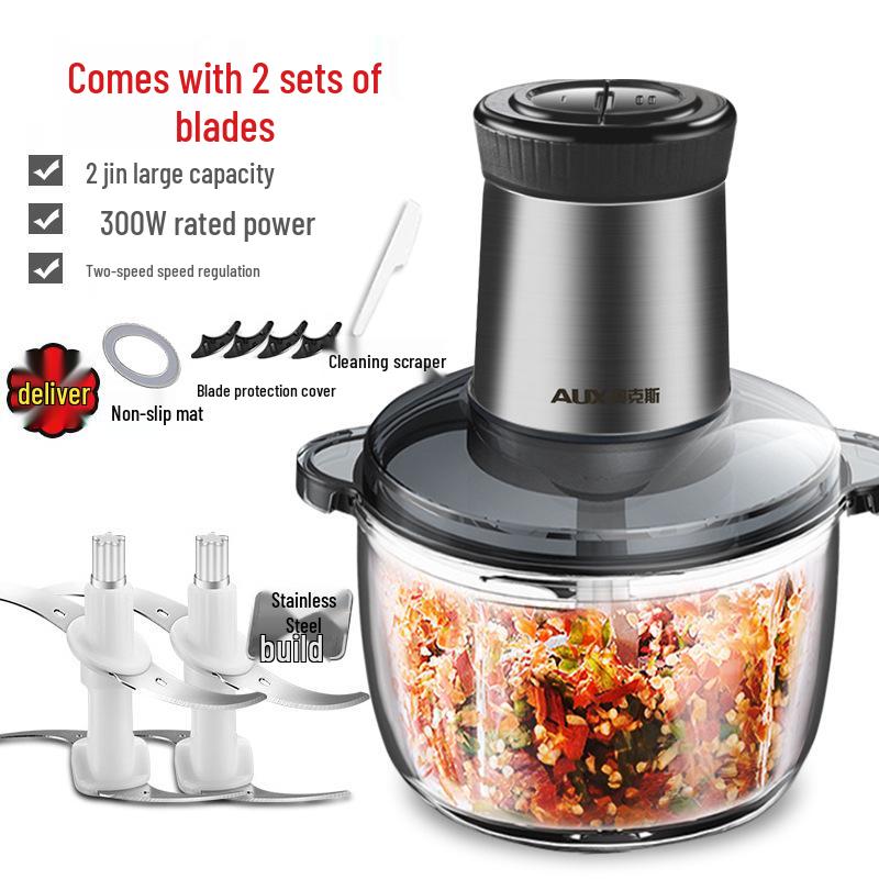 AUX Multi-Function Electric Meat Grinder & Vegetable Chopper