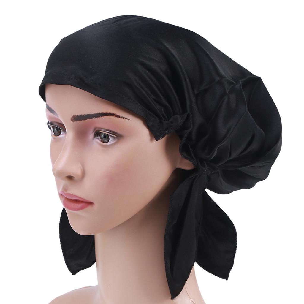 Mulberry Silk Night Sleeping Cap Long 