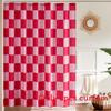 72x72inch Checkerboard Retro Pattern Waterproof Shower Curtain Bathroom For