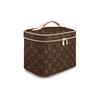 Louis Vuitton Zipper Closure Design Canvas And Leather Makeup Bag Women Handbags Brown M42265