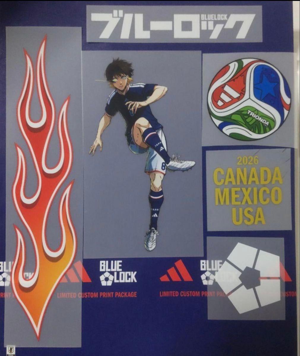 Blue Lock Adidas Limited 2026 Japan Heat Transfer Stickers Meguru Bachira