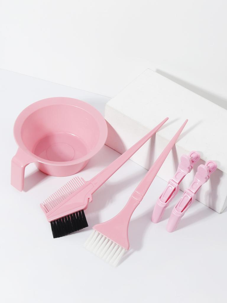 5pcs/set hair dye color brush bowl set hair styling fixed hair clip hair dye hair styling accessories Special for real hair wigs