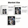 Animal flannel thin Blanket Picnic Bed Sofa Blankets Family Bedroom Children's Room Napping blankets fluffy