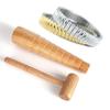 2pcs   Set Wooden Mandrel Sizer Jewelry Making Adjust Bangle Sizing Measurement Stick Hammer Tool Set