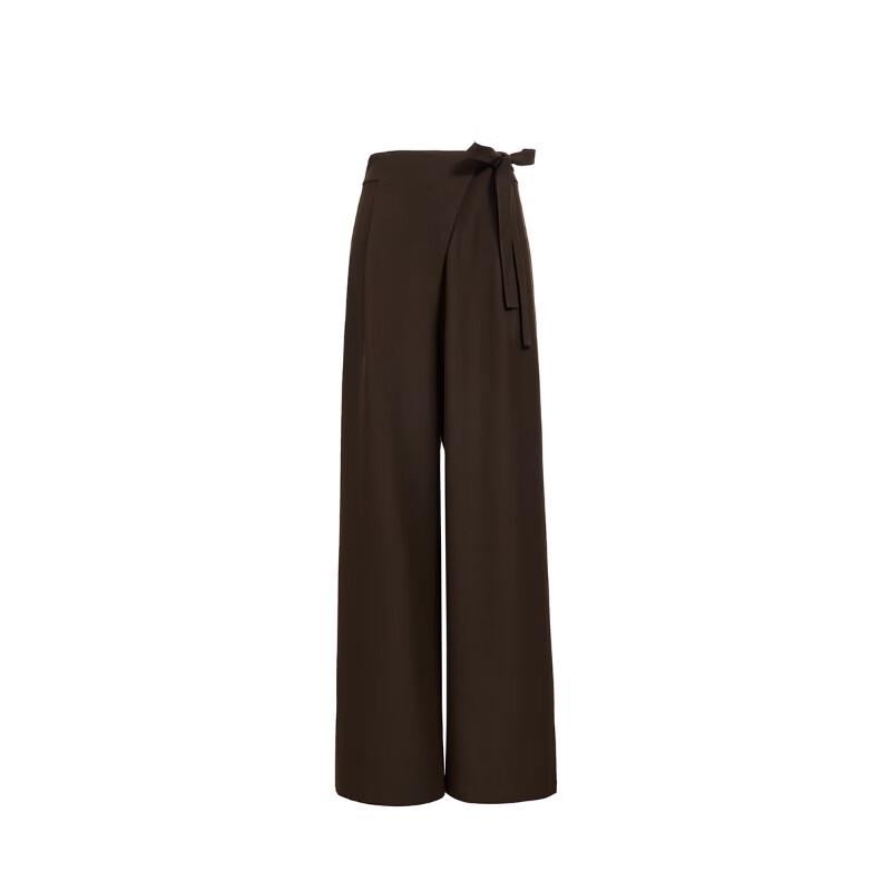 VEROMODA Women's High-Waist Wide-Leg Trousers with Tie Detail