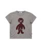 HOODHOOD Mono Alien Graphic Short Sleeve T-Shirt Gray