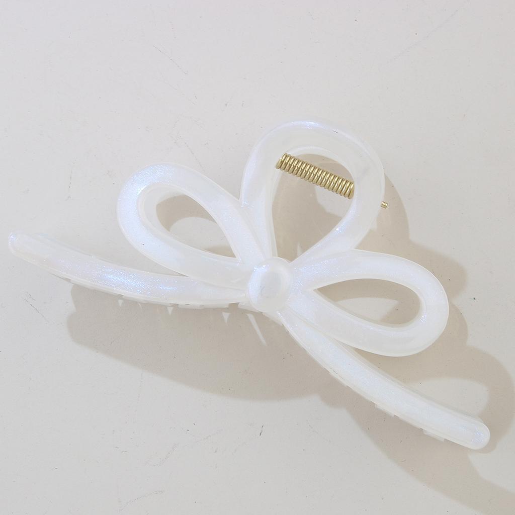 High-end Bow Large Size Hair Clip for Women's Back of Head Bun Hair Clip Shark Clip Hair Accessories Hairpin