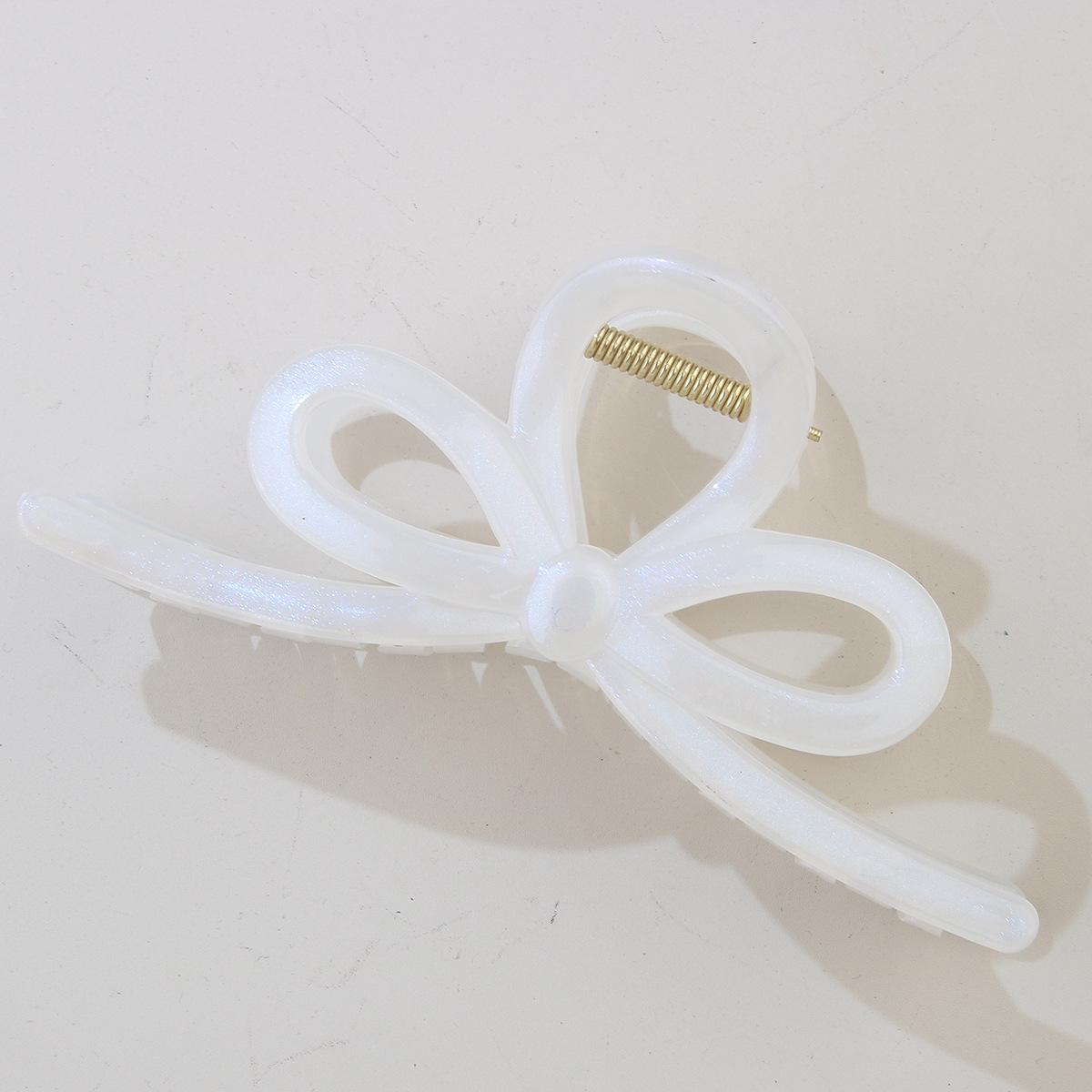 

Заколка для волос класса люкс с большим бантом для женского пучка на затылке, заколка-акула, аксессуары для волос, шпилька 1PCS