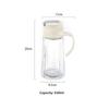 HeY LiLac 630ml Automatic Opening Glass Oil Dispenser Bottle for Kitchen No Drip Cooking Oil Container