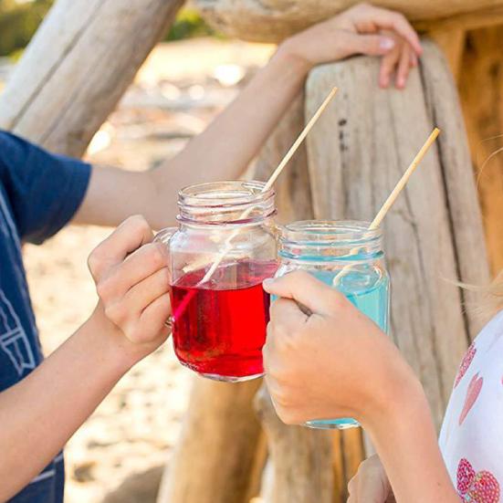 100 ks 20cm přírodní biologicky odbouratelný přenosný kuchyňský barový nápojový nástroj