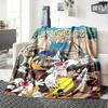Looney Tunes At Movie World Cozy Personalized Blanket Personalized Text Comfortable Suitable For Sofa Couch Office Bed Picnics For All Occasions