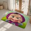 M-Masha And The B-Bear Floor Mat Flannel Rug Non Slip Absorbent Soft Washable For Entryway Hallway Bathroom Kitchen Decor