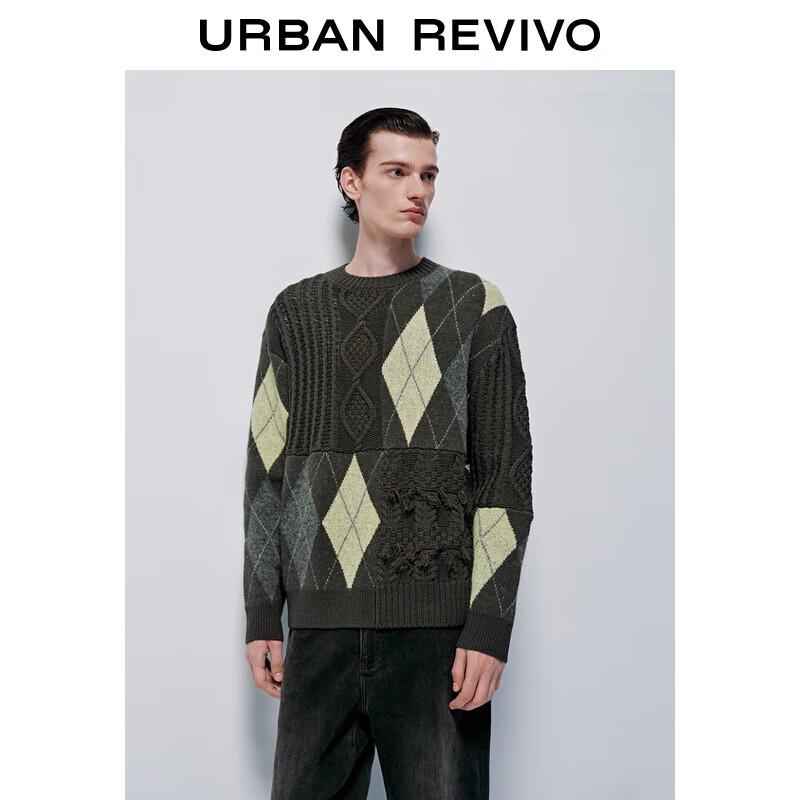 UR Men s Diamond Textured Pullover Sweater S