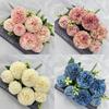 Faux Silk Flower Bouquet For Wedding Decor With Realistic Design For Home And Photography Use
