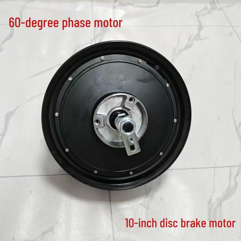 60° Universal Electric Motorcycle Motor with Drum and Disc Brake, 48/60/72V