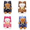 Cute Bear Plush Kids Backpack With Waterproof Nylon For Kindergarten And School Use