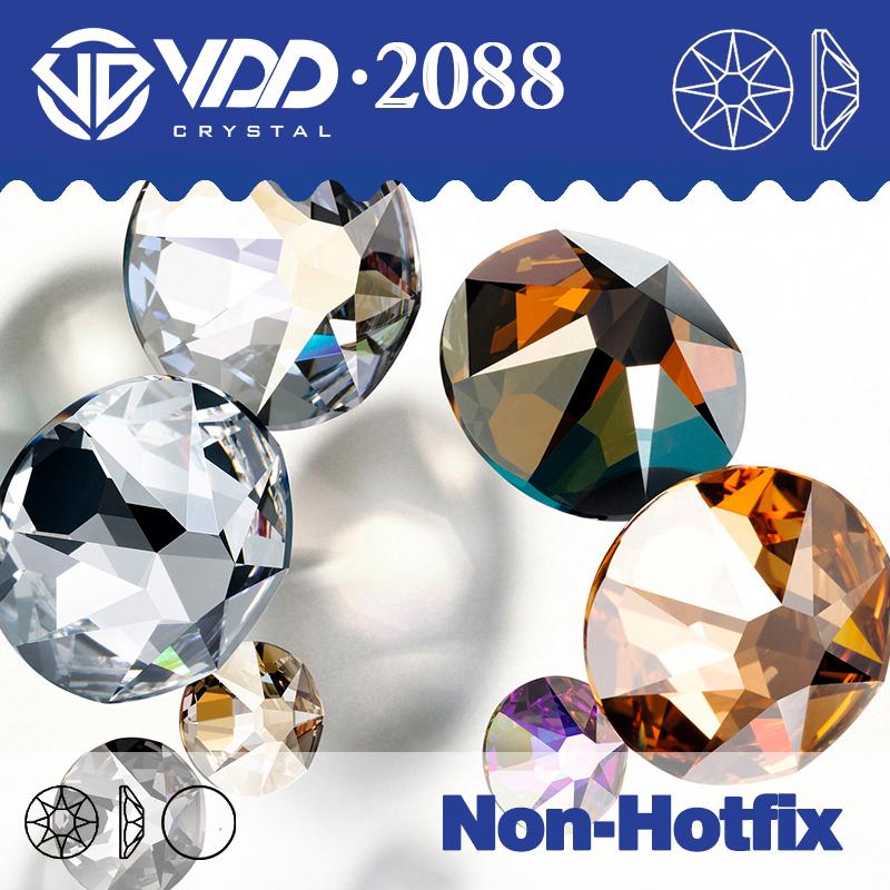 VDD SS16-SS30 High Quality 2088 Rhinestones Crystal Flatback 8 Big 8 Small 16cut Stones for DIY Crafts Nail Art Decoration