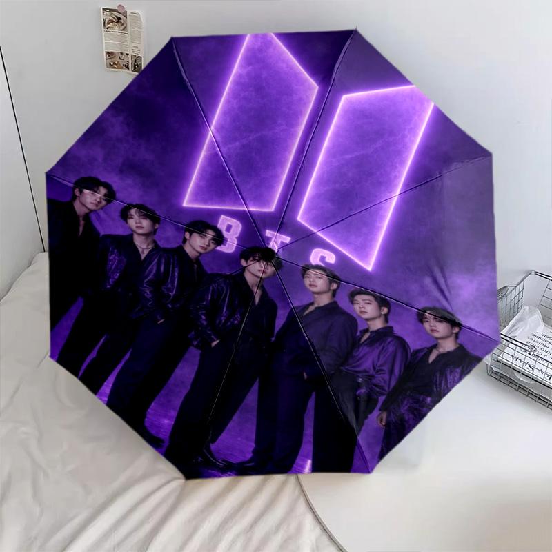 BTS Automatic Umbrella - Suitable Travel Outdoor Portable Umbrella Birthday Gift Daily Essentials