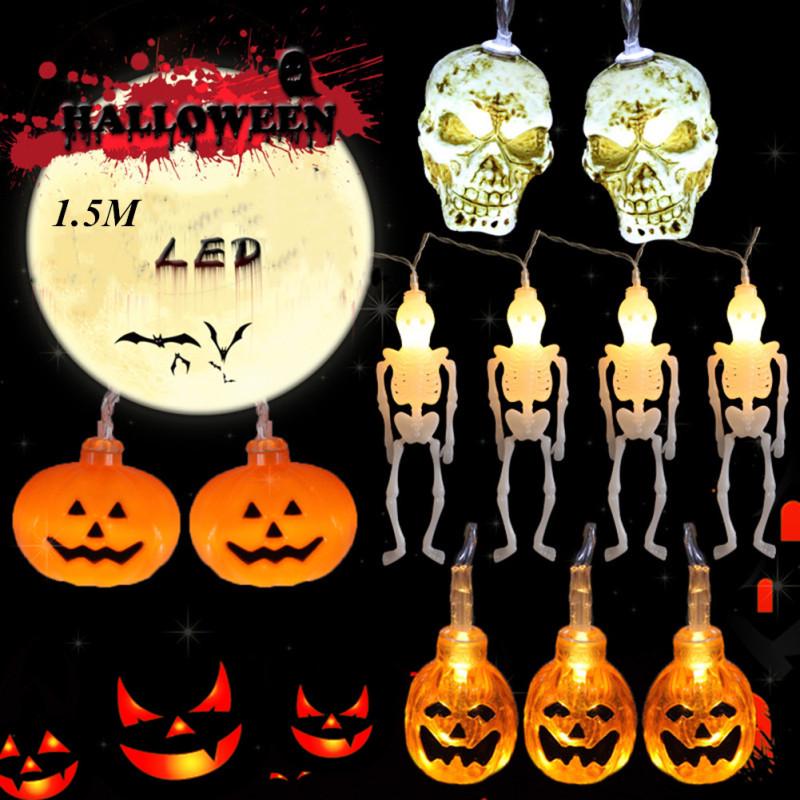 Buy LED String Light Pumpkin/Skeleton/Skull Shape Night Light for ...