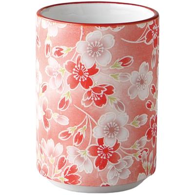 Lippenstift Kirschblüte x x Mino Made in Japan Ale-Net Teetasse, Design, B7.2 T7.2 H10.3cm, Porzellan, Ware,
