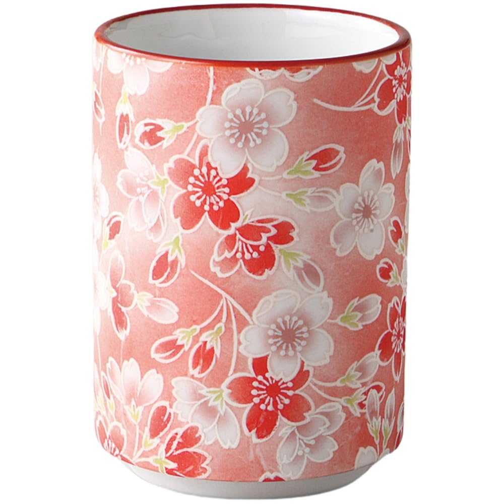 Lipstick Cherry Blossom X X Mino Made In Japan Ale-net Teacup, Design, W7.2 D7.2 H10.3cm, Porcelain, Ware,