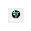 XOWS7 Car Interior Steering Wheel 3D Sticker Logo Car Accessories Tool for Skoda RS Rapid Yeti Karoq Vision Octavia Kodiaq Kamiq Fabia