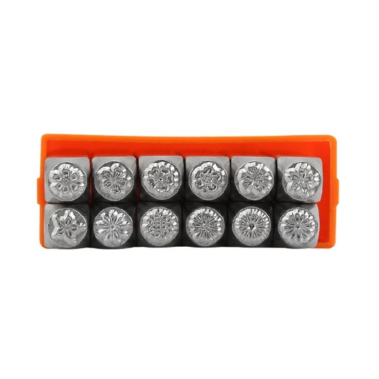 

Punch Metal Stamping Kit Flower Leather Stamp Printing Tool Jewelry Stamping 1