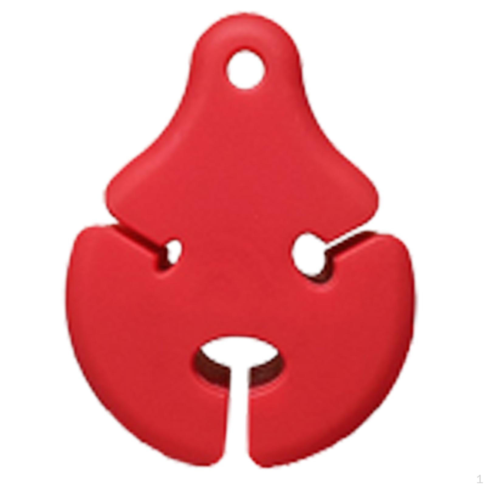 

Fishing Pole Binding Clip Rod Beam Clamps Equipment Poles Wrap Fastener Soft Red