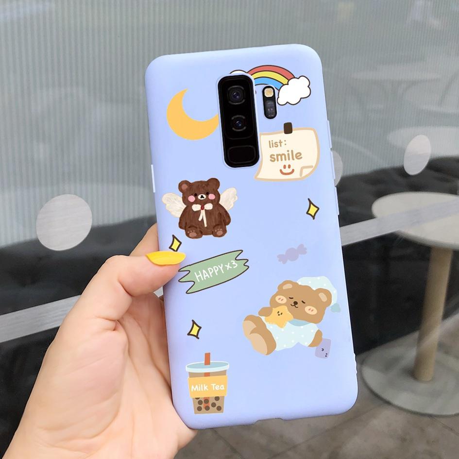 For Samsung Galaxy S9 Case G960F/DS Phone Cover Luxury Cartoon Soft Slim Funda For Samsung S9 Plus G965F S9+ Coque S9Plus Bumper