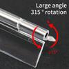 10pcs  Adhesive Clear Hinges with High Load Bearing Capacity Invisible Acrylic Hinges Set for Furniture & Cabinetry