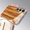 Light Yellow Wood Grain Pattern 2D Phone Case for Samsung S26 S25 S24 S23 S22 S21 S20 A56 A36 A16 - Glass Protective Cover