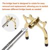 Retractable Billiards Cue Stick Bridge Pool Cue Snooker Pool Bridge Stick with 3 Removable Brass