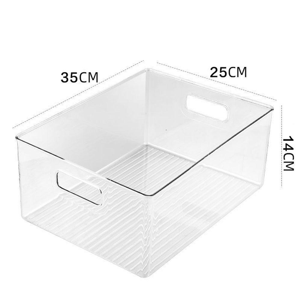 Wardrobe Storage Box With Handles Acrylic Cupboard Organiser