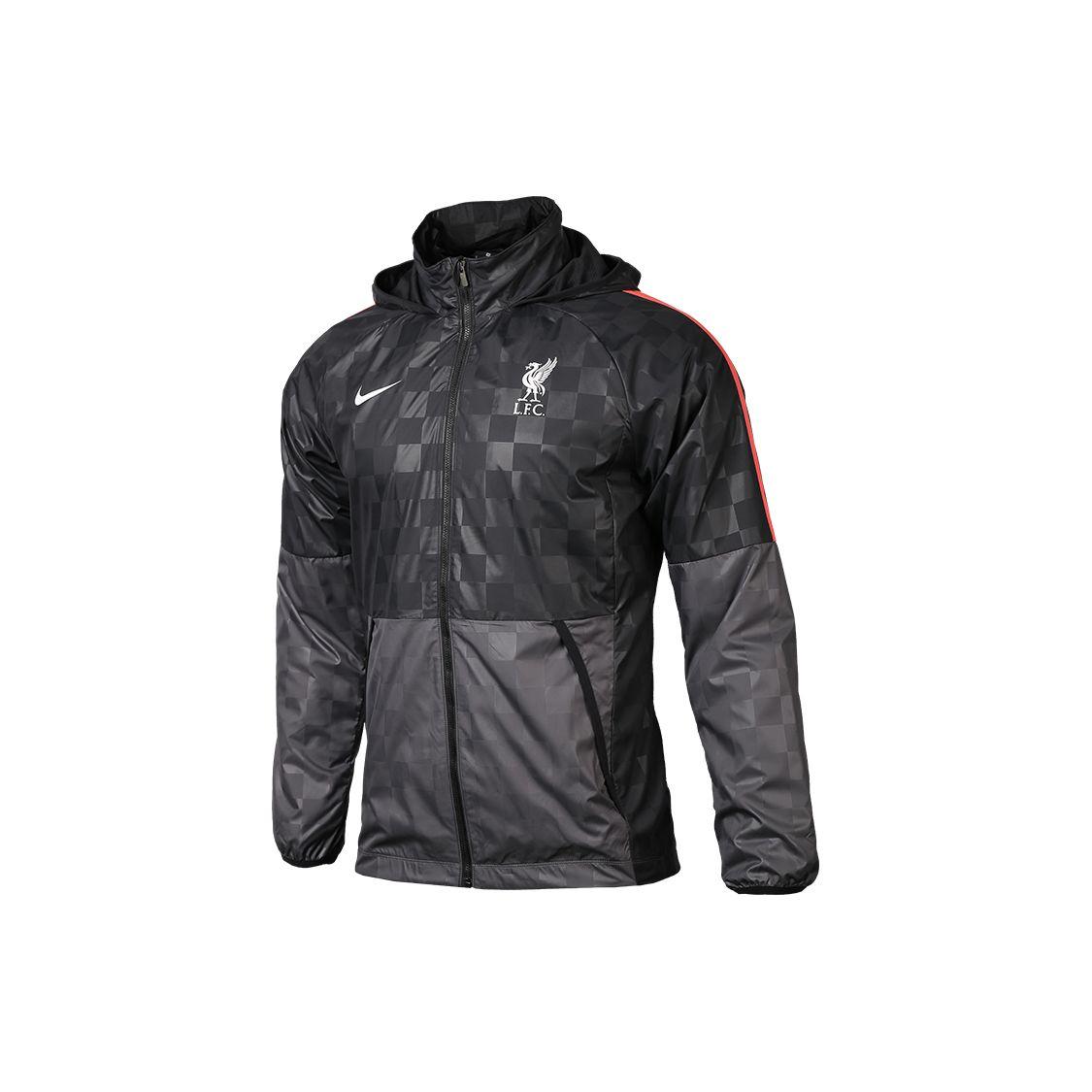 Nike Men s Liverpool FC AWF Soccer Hooded Jacket Black CZ3346-012 S