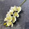 One Artificial Large Cymbidium Orchid Flower 10 Heads Latex Cymbidium Hybridum Plant