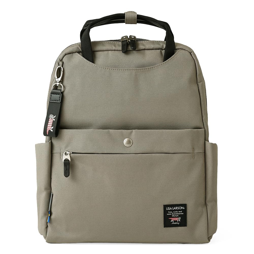

[Official] Lisa Larson LISA LARSON BackpackDaypack, Slim, Stylish, for Men and Women, Includes Eco Bag and Keychain, Bonus Cat Design, LTPK-12