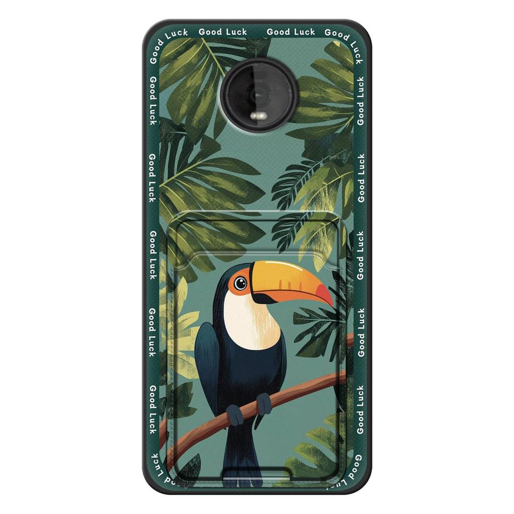 Silicone Fashion Design Phone Case For MOTO Z4 Play Full Wrap Shockproof Cute Card Slot TPU Soft Case Cartoon Back Cover