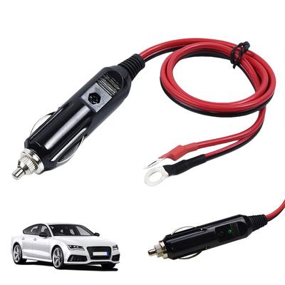 12-24V Portable Power Supply Cord with 50cm Cable Wire Connector Switch Cigaret Socket Adapter Apply To Cigarette Lighter Socket