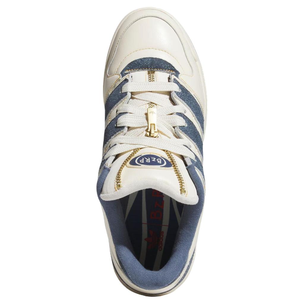 BZRP x Adidas Originals FORUM 2000 Skateschuhe Unisex Weiß Blau Sneaker JR9658