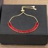 Nidin New Fashion Multicolor Crystal Zircon Chain Bracelets For Women Female Elegant Aesthetic Adjustable Jewelry Gift Wholesale