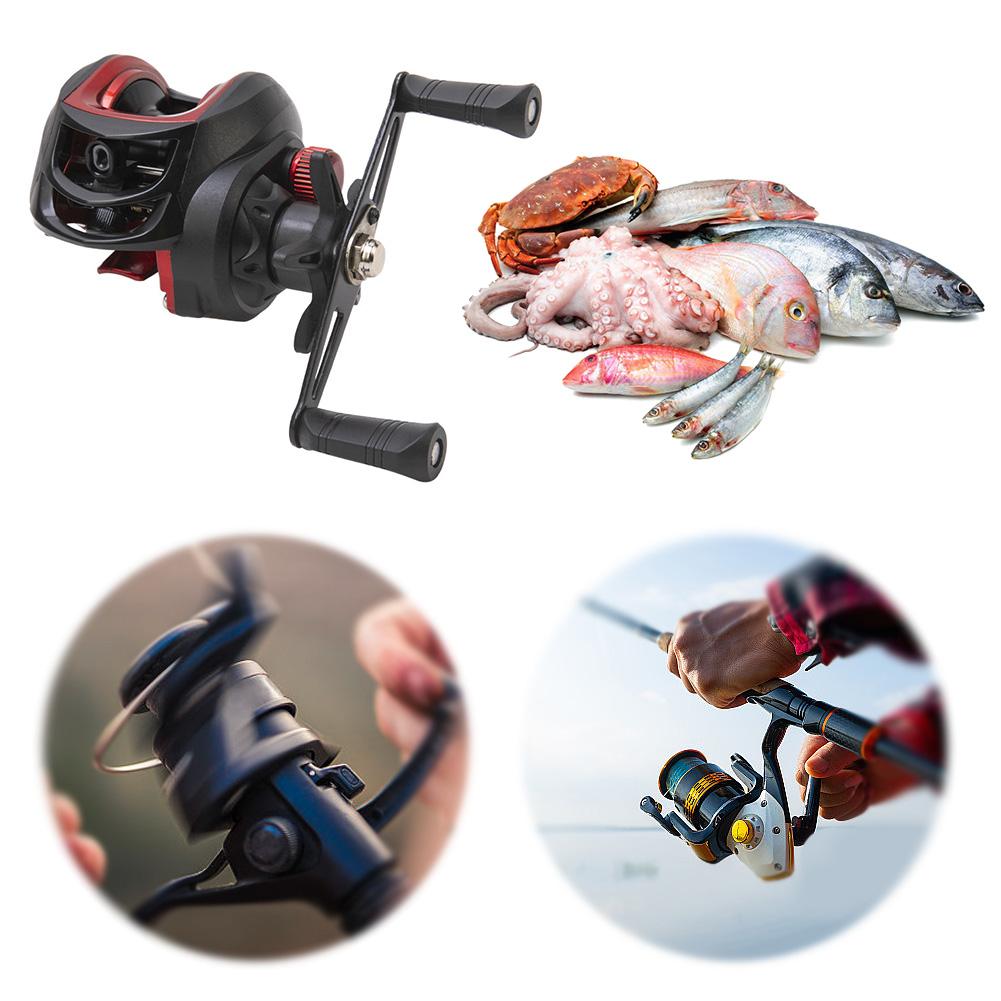 Baitcasting Reel 7.2/1 Gear Ratio Baitcasting Fishing Reel Magnetic Brake System High Speed Fishing Reel Right Left Hand