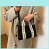 Borsa Tote alla Moda in Tela con Stampa Alfabetica Borsa a Spalla per Donna