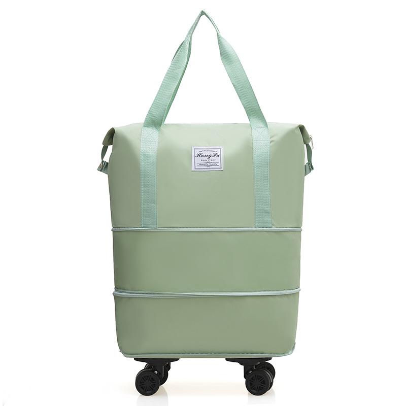 Expandable Large Capacity Travel Duffel with Universal Wheels for Men & Women - Perfect for Shopping, Storage, and Business Trips