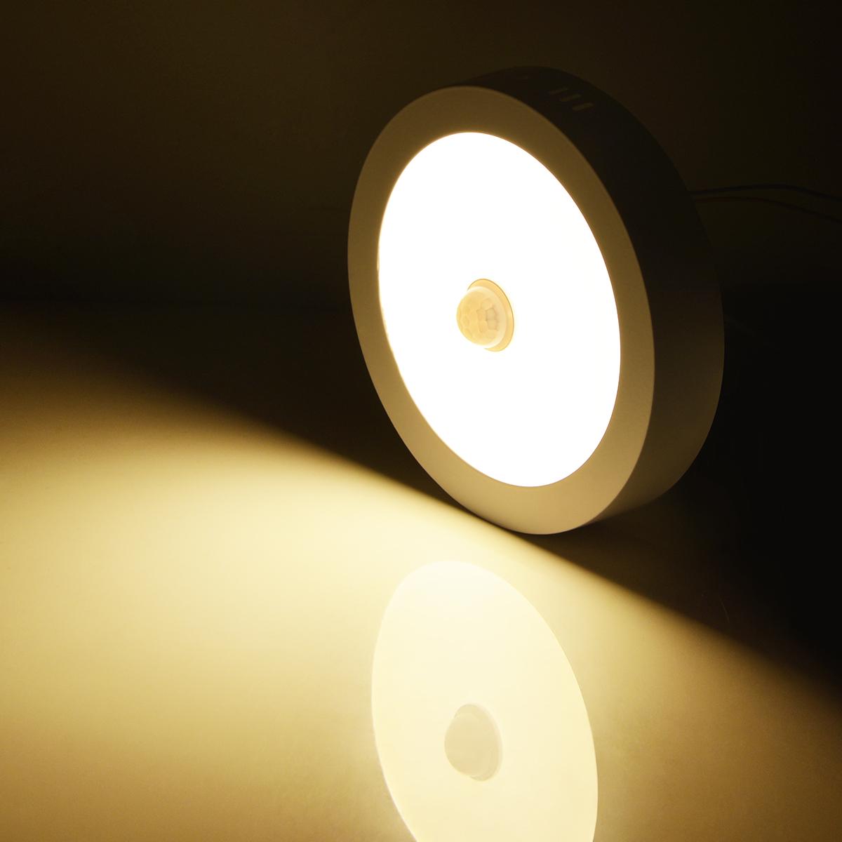 

Ceiling Lamp With PIR Motion Sensor 110V 220V 6W -18W Led Lights For Room lampara techo lustre Kitchen Corridor Bedroom Lighting 6W теплый белый
