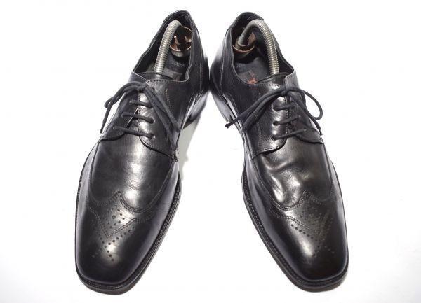 Lloyd CLASSIC Leather Wingtip 27.0 Black Dress Shoes Business(USED)
