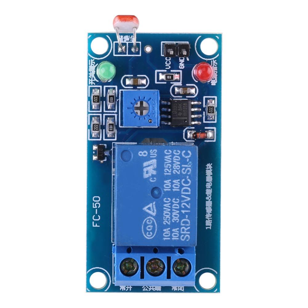 12V Photoresistor Relay Light Dependent Resistor Relay Control Module  Photoresistor Applications