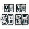 Professional 7-18 Piece Nail Care Kit Stainless Steel Manicure & Pedicure Set with Travel Case for On-the-Go Grooming