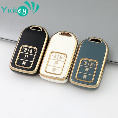 For Honda Accord EX EXL Civic Crv Hrv Pilot Ridgeline 2016 -2018 Pocketor 4 Buttons TPU Car Remote Key Fob Cover Case