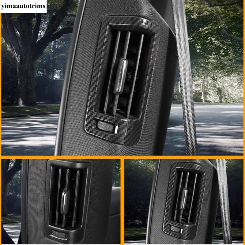 Car Pillar B Air AC Conditioning  Vent Outlet Frame Stickers Decoration Cover Trim For VOLVO XC60 2018 - 2024 ABS Accessories